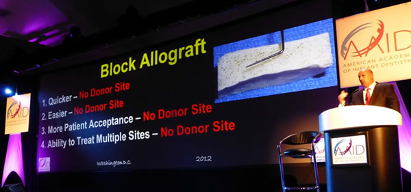 Dr. Russo speaks at the 2012 American Academy of Implant Dentistry Annual Meeting in Washington, DC